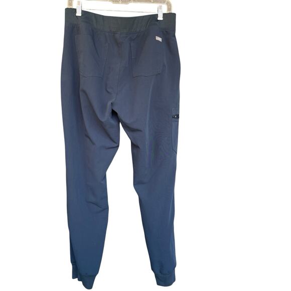 Figs Womens Zamora Scrub Pant Jogger Medium Blue Medical Nursing ER PO#3023 - Picture 2 of 11